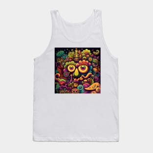 Trippy Colorful Cartoon Tank Top